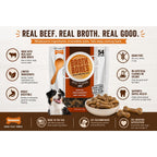 Nylabone Beef Broth Bones Dog Treats (Net 54Count), 2.38 Lb