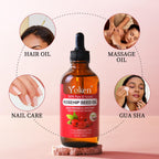 Yoken Cold Pressed Organic Rosehip Seed Oil for Face, Hair & Body, 4 fl oz | Rosehip Oil for Face Hair Body and Nails Rich in Essential Fatty Acids Lightweight Moisturizing Carrier Oil