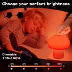 Red Light Therapy Lamp, Dimmable Red Night Light for Bedroom Sleep