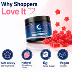 ZAYMAN Melatonin Free Sleep Gummies for Adults, Natural Sleep Aid, 60 Count