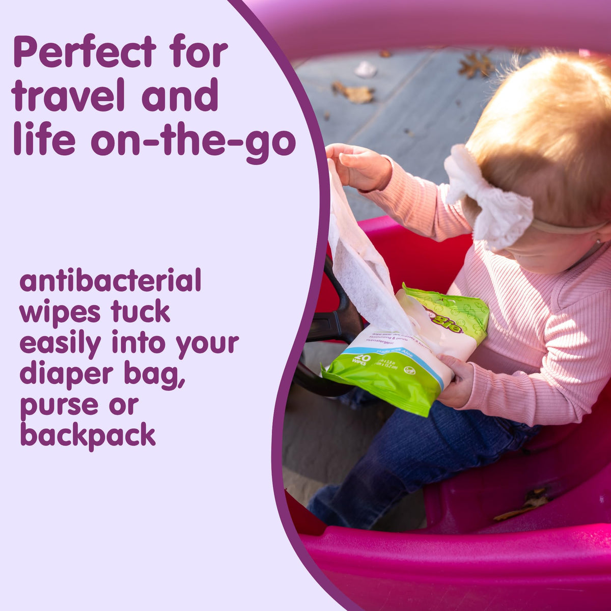 Boogie Antibacterial Hand Wipes - 100 Count