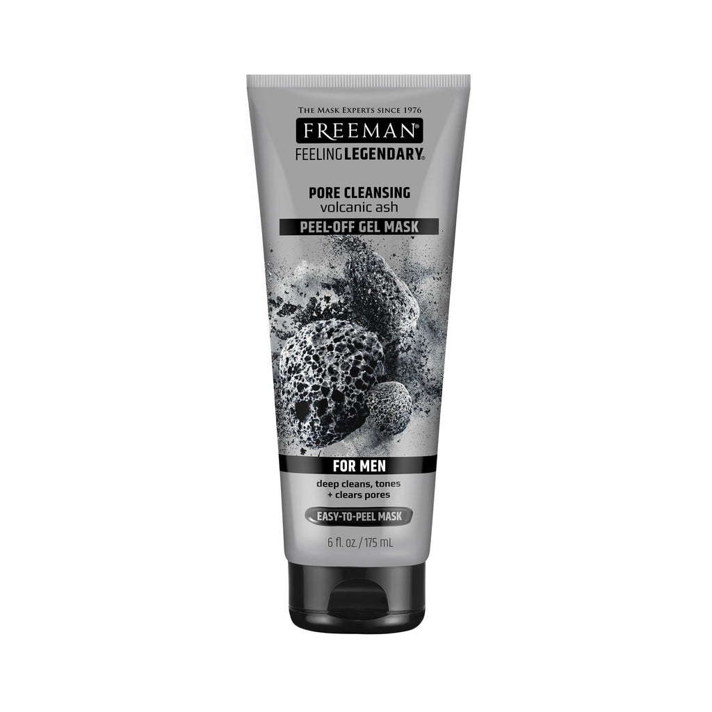 Buy now FREEMAN Pore Clearing Volcanic Ash Peel-Off Gel Facial Mask, Deep Cleansing, Removes Dirt From Pores, Not Over-Drying, Easy-to-use, For Men, 6 fl.oz./175 mL Tube at indiglob india