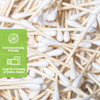 Buy now Bamboo Cotton Swabs 500 Count | Biodegradable & Organic Cotton Buds | Double Tipped Sticks | 100% Eco-Friendly & Natural | Perfect for Makeup & Nail Applications, Arts & Crafts, Removing Dust & Dirtâ€¦ at indiglob india