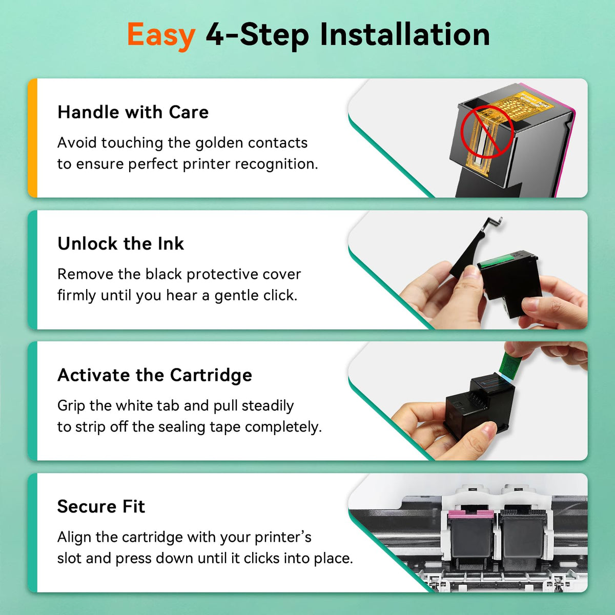 PG-275XL CL-276XL Compatible for Canon 275 and 276 Ink Cartridges Combo Pack PG 275 CL 276 XL Work for Canon Pixma TR4720 TS3720 TS3522 TS3520 TS3722 TS3500 TR4722 TR4723 TR4700 TS3700 Printer
