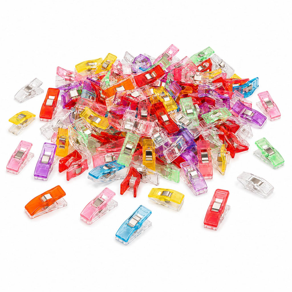 Sewing Clips Pack of 100, Fabric Clips for Quilting Binding & Crafts