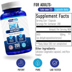 Buy now We Like Vitamins DHEA 100mg 200 Capsules - 200 Day Supply of DHEA Capsules - Helps with Hormone Balance and Energy Levels for Men & Women at indiglob india