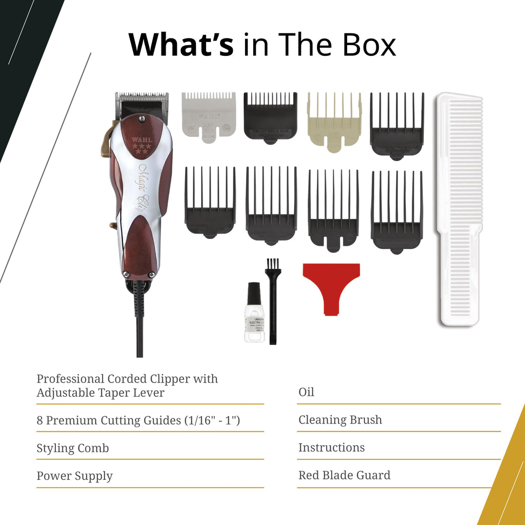 Wahl Professional 5 Star Magic Clip Corded Fade Clipper for Men,Model 8451