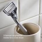 Buy now Harry's Original Razor Blades for Men - 10 Count - Premium Razor Blade Refill Cartridges - German Engineered at indiglob india
