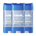 Buy now Gillette Antiperspirant and Deodorant for Men, 72hr Sweat & Odor Protection, Long Lasting Freshness, Anti-White Mark Technology, Clear Gel, Tropical Breeze Scent, 3.8 oz (Pack of 3) at indiglob india