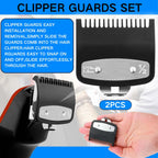 2 Pack Replacement for Wahl Clipper Guards Set Compatible with wahl 1/2 clipper guards,Metal Guide Comb Attachment 1/16" (1.5 mm), for Barbers and Stylists,Black ﻿