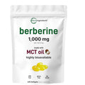 Micro Ingredients Berberine 1000mg with MCT Oil, 240 Softgels | Berberine HCl Supplement | Sourced from Berberis Aristata | Non-GMO, Gluten Free, No Soy