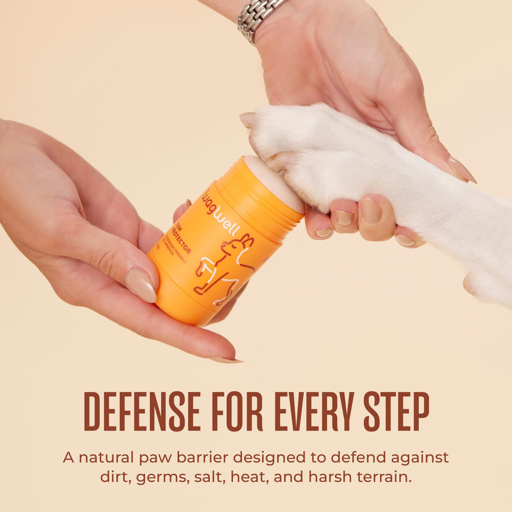 WagWell Paw Protector, Lick-Safe Dog Paw & Nose Balm for Hot Pavement