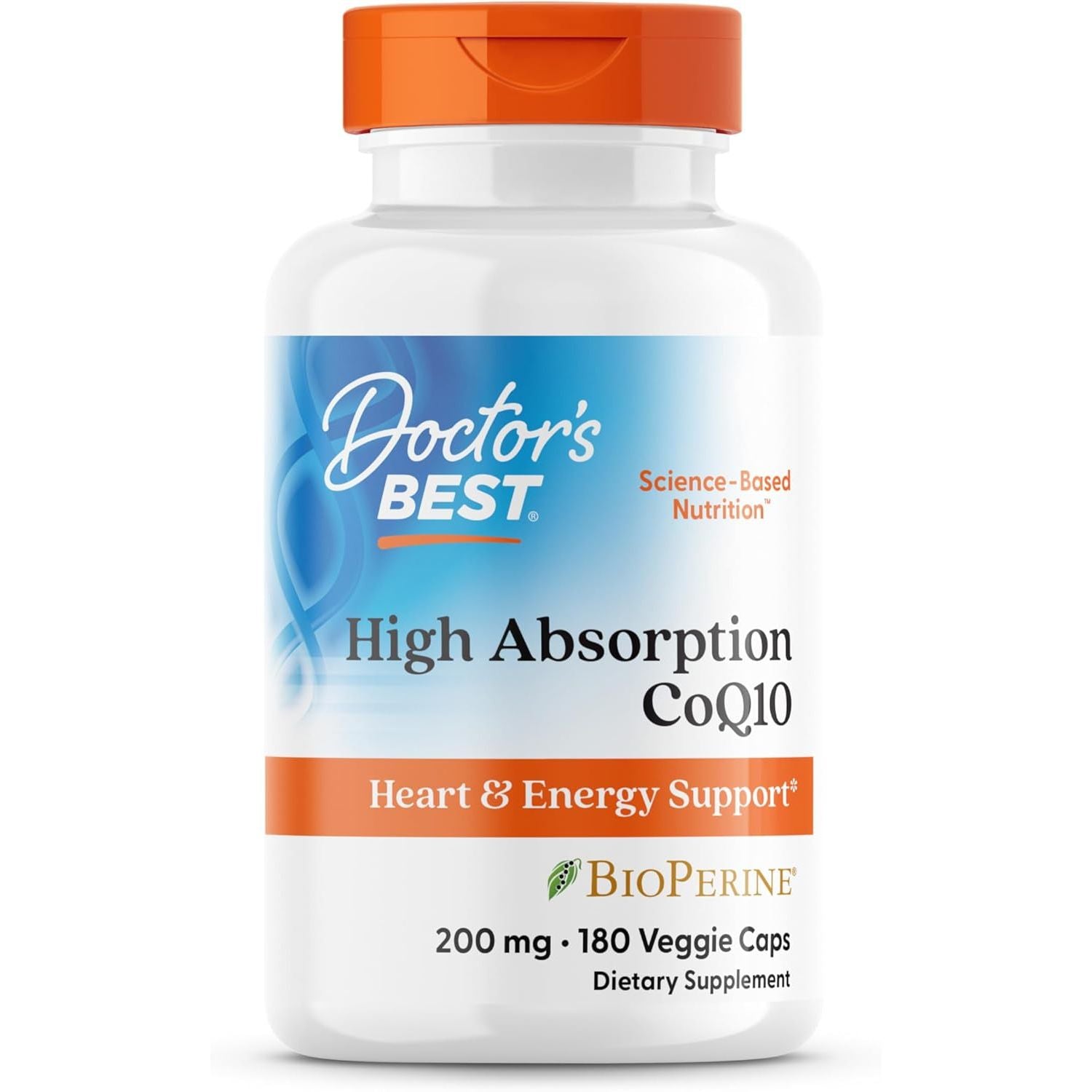 Buy now Doctors Best High Absorption CoQ10, Heart & Energy Support*, USP Verified, Naturally Fermented CoQ10, Non-GMO, Gluten Free, Soy Free, Vegan 60 Veggie Caps 180 Count (Pack of 1) at indiglob india