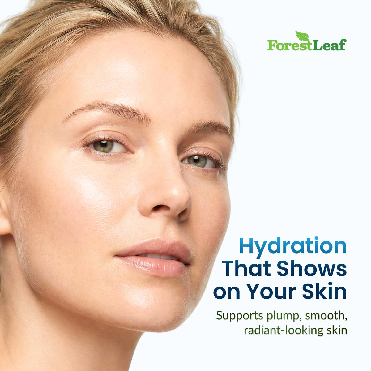 ForestLeaf Hyaluronic Acid Supplements | 100mg High Bioavailable Dietary Hyaluronic Acid Powder Capsules + 50mg VIT C | Supports Skin Hydration, Joint Lubrication, Anti-Aging, Hair & Nails | 120 Caps