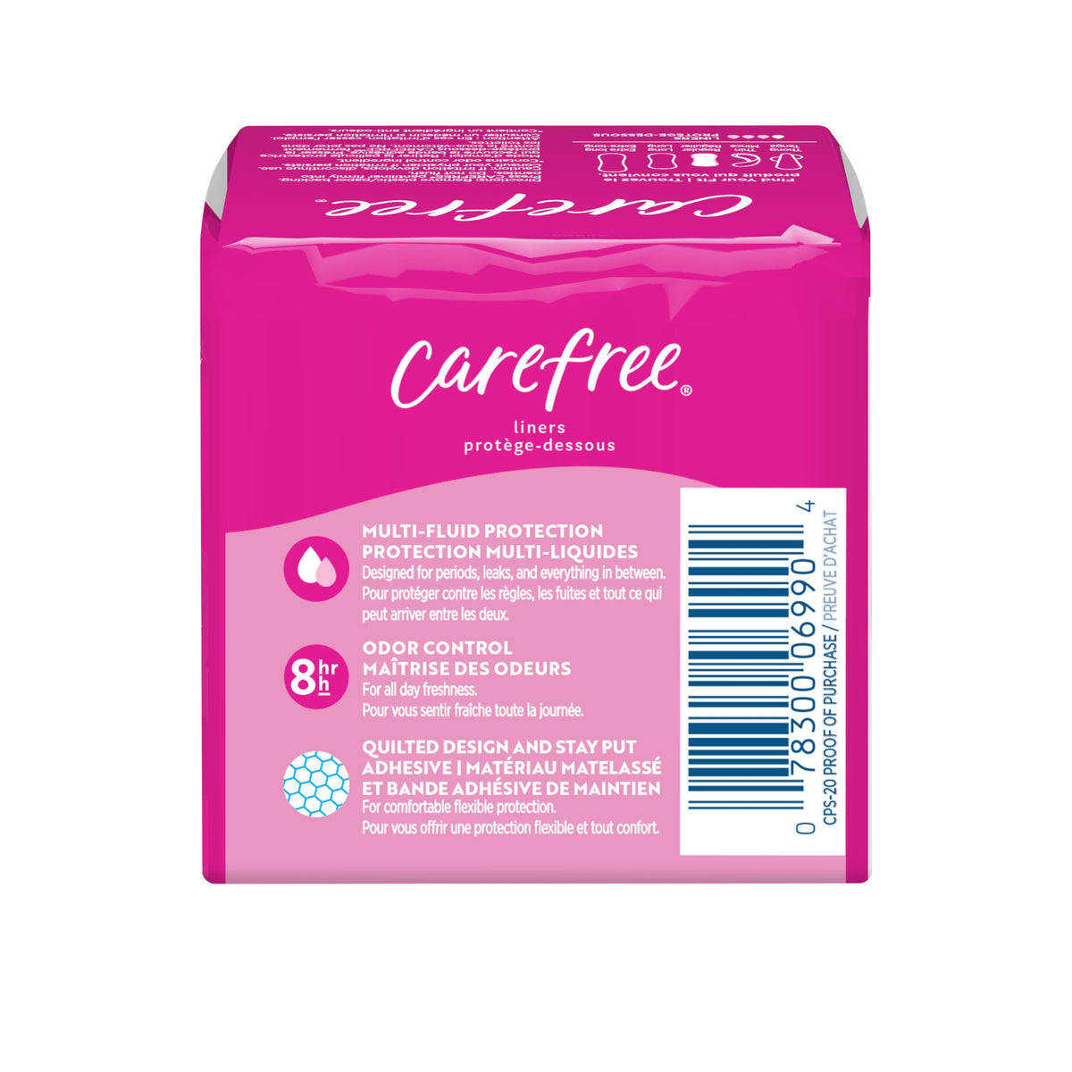 Carefree Panty Liners for Women, Regular, Wrapped, Unscented, 20ct | Pantiliners, Carefree Liners, Daily Liners for Women, Light Periods and Leaks, 8-Hour Odor Control | 20ct (Packaging May Vary)
