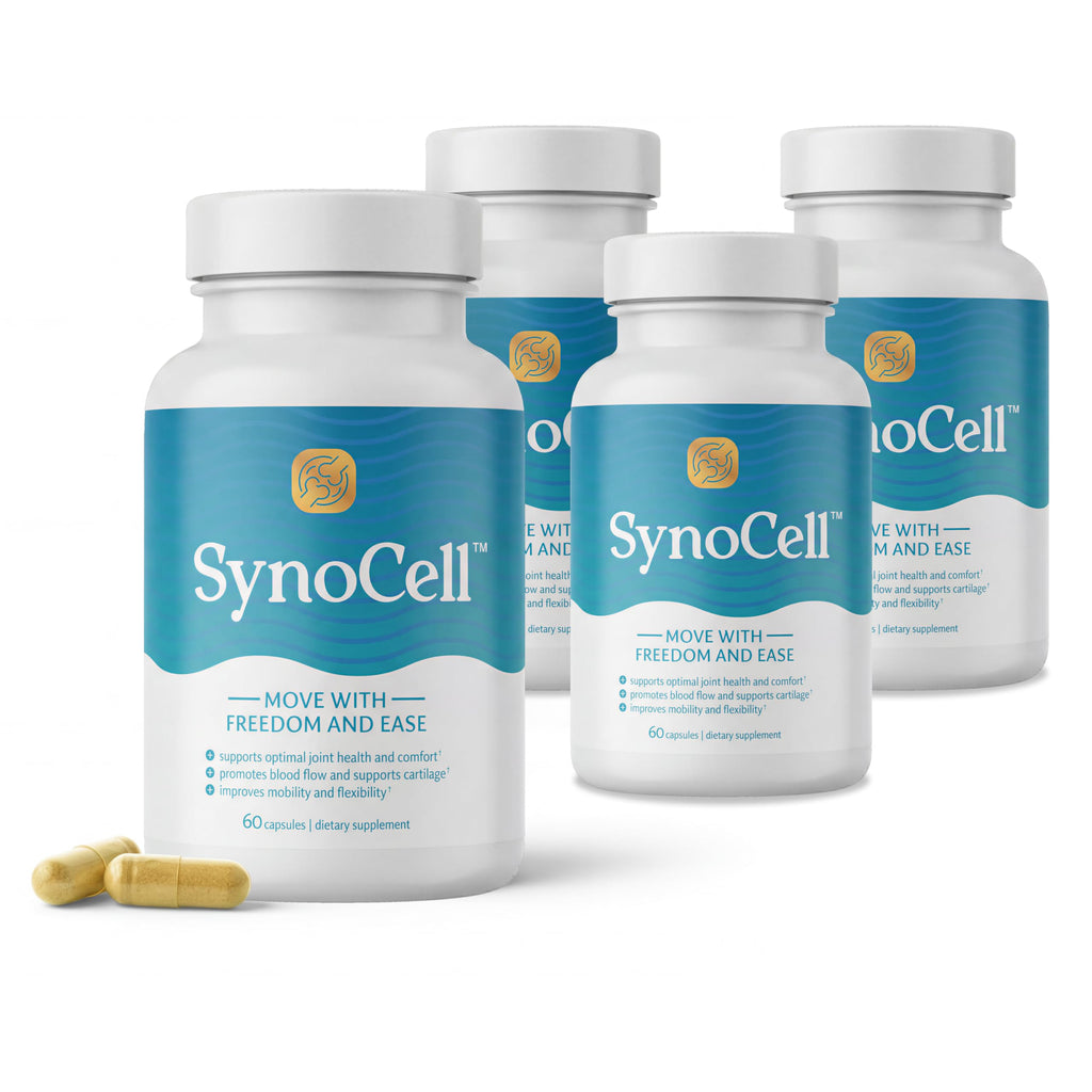 Synocell Joint Support with ASU, Quercetin, Boswellia & Hyaluronic Acid 2Pk | 2 Pack - Daily joint support supplement for women & men, for mobility, flexibility, cartilage support & comfort.1-pack