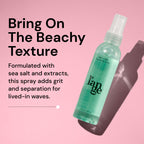 L'ANGE HAIR Sea Salt Texturizing Spray | Effortless Beachy Waves, Volume & Touchable Hold | Mineral-Infused Lightweight Texture Spray for Soft, Natural Finish | 4 oz