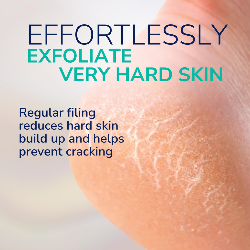Dr. Scholl's Callus Remover Electronic Foot File, Electric Hard Skin Removal for Feet, Effortless Soft Smooth Skin in Minutes, Perfect for Travel, for Women & Men, AAA Batteries Included