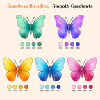 Professional Alcohol Markers, 54 Colors Fine & Chisel Sketch Pens