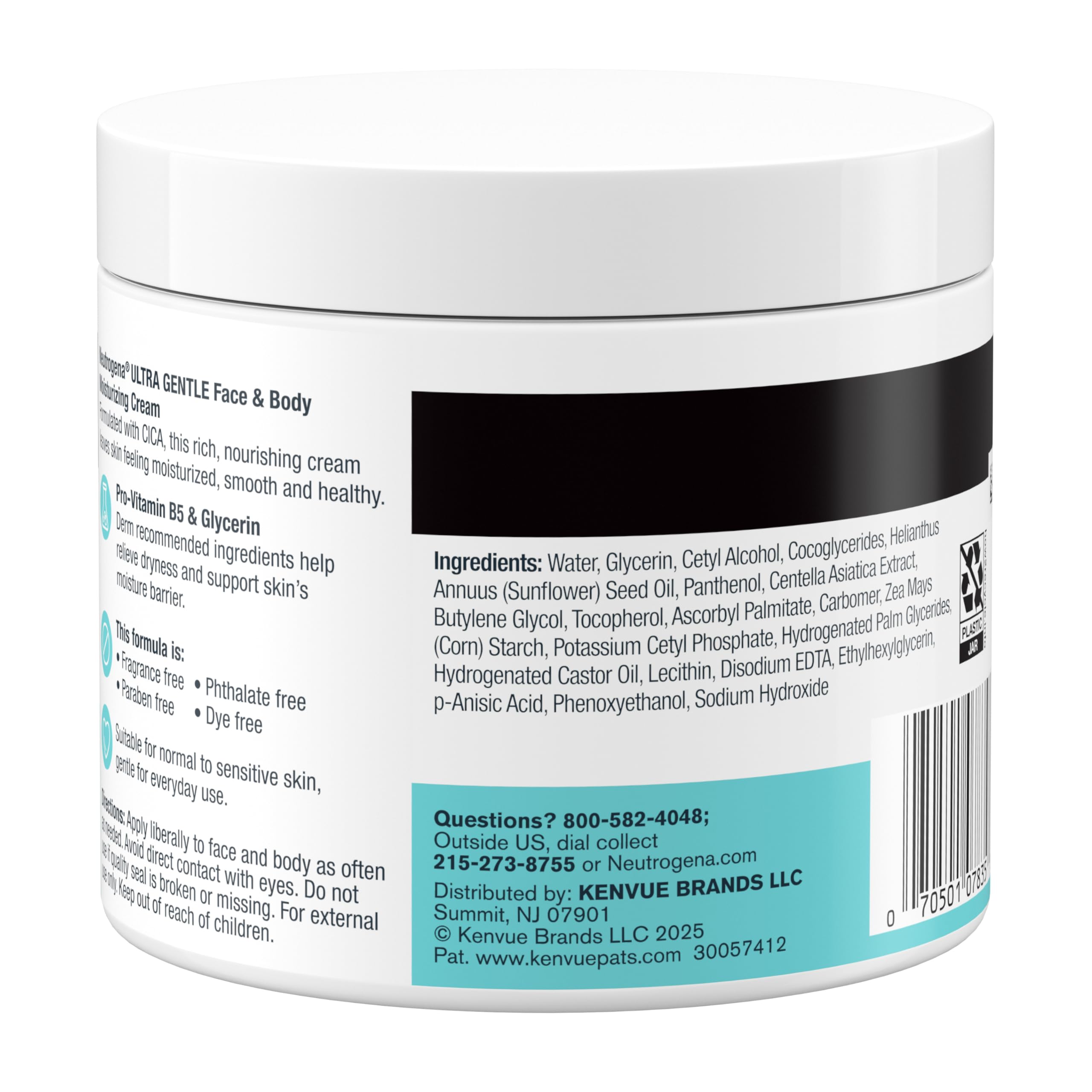 Buy now Neutrogena Ultra Gentle Face & Body Moisturizing Cream, Nourishing Face & Body Lotion Moisturizer for Normal to Sensitive Skin Leaves Skin Feeling Smooth & Healthy, Fragrance Free, 11 oz at indiglob india