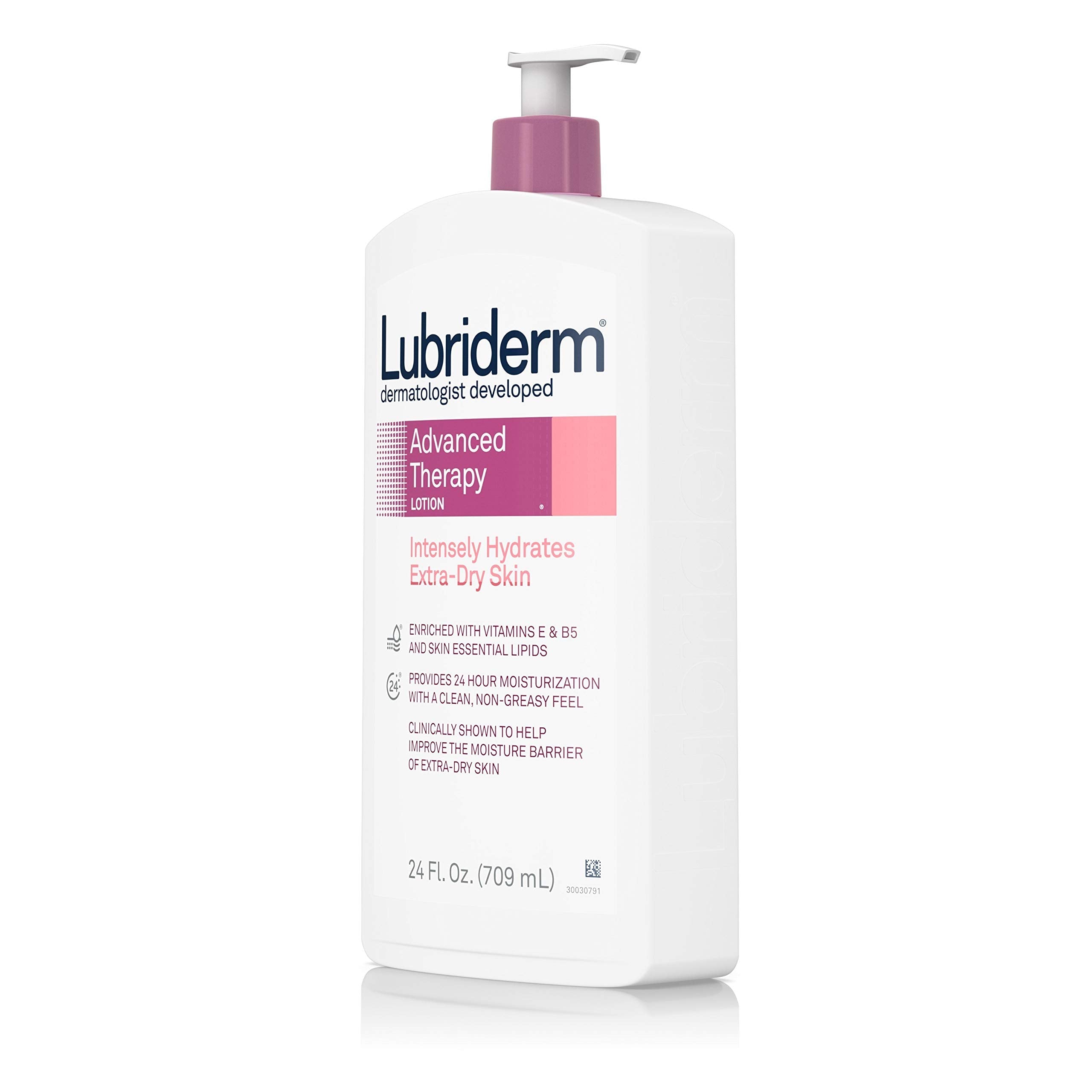 Buy now Lubriderm Advanced Therapy Moisturizing Lotion with Vitamins E and B5, Deep Hydration for Extra Dry Skin, Non-Greasy Formula, 24 fl. oz at indiglob india
