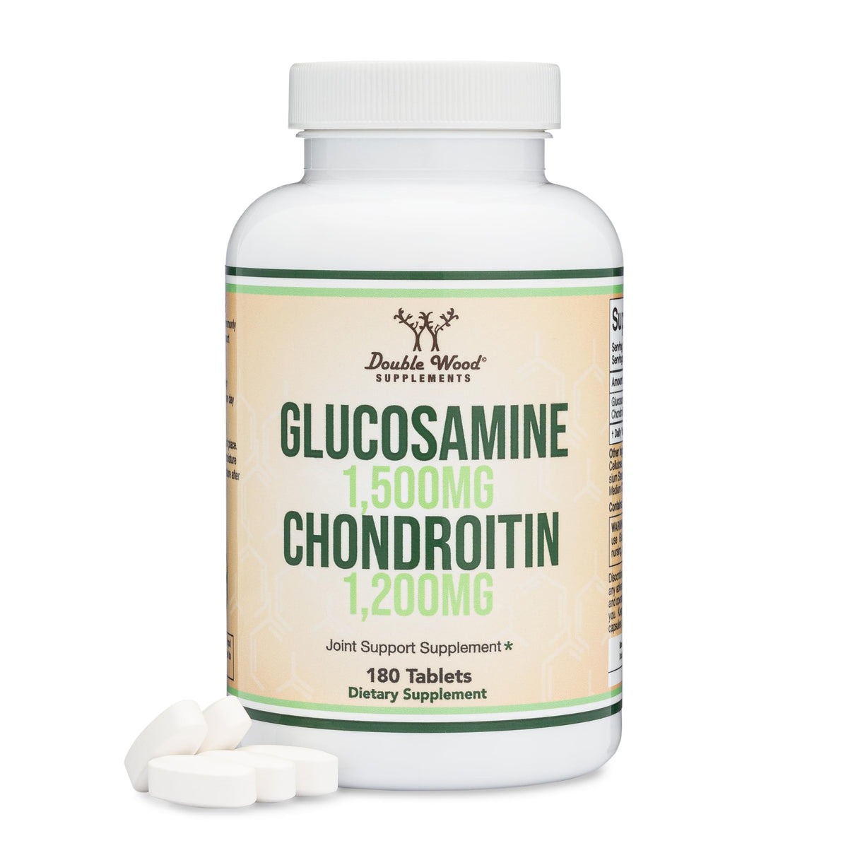 Glucosamine Chondroitin Sulfate, Joint Comfort, MSM-Free, 180 Tablets