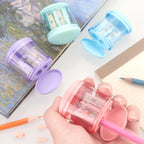 Tamaki Pencil Sharpeners Manual Dual Holes, 4 Pack