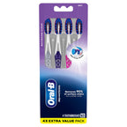 Buy now Oral-B 3D White Deep Stain Remover toothbrushes, 4 Count Toothbrush Soft, Removes 90% of Surface Stains, whitens Teeth, deep Reach, removes Plaque and Stains Tooth Brush at indiglob india
