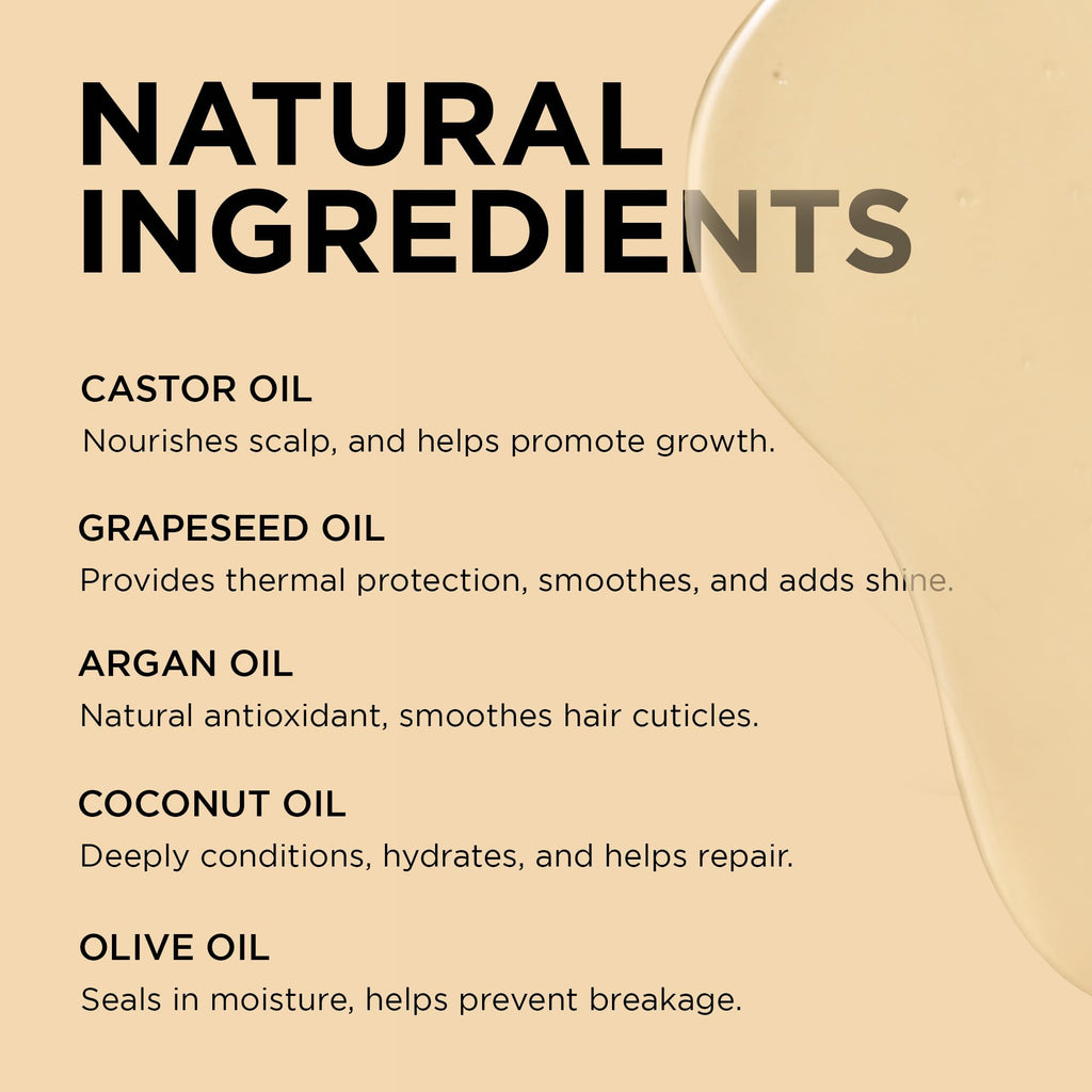 African Pride Moisture Miracle 5 Essential Hair Oils, 8 Oz | Argan, castor, grapeseed, coconut & olive oils with vitamin E for shine, strength and moisture