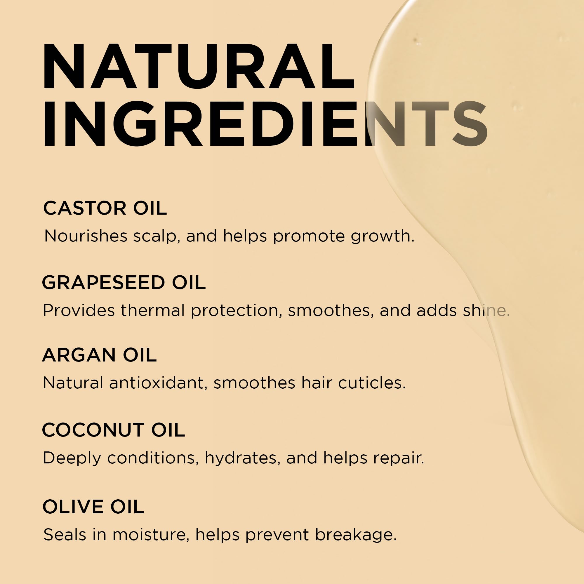 African Pride Moisture Miracle 5 Essential Hair Oils, 8 Oz | Argan, castor, grapeseed, coconut & olive oils with vitamin E for shine, strength and moisture