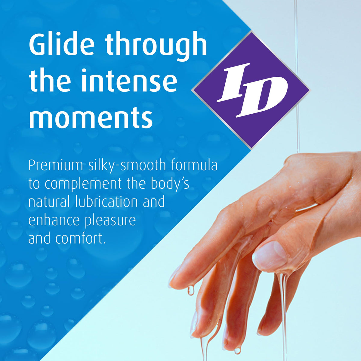 ID Lubricants ID Glide Natural Feel Water-Based Personal Lubricant 8.5 Ounce Unscented