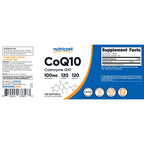 Nutricost CoQ10 Softgels (100mg Per Serving) 120 Serv, Better Absorption