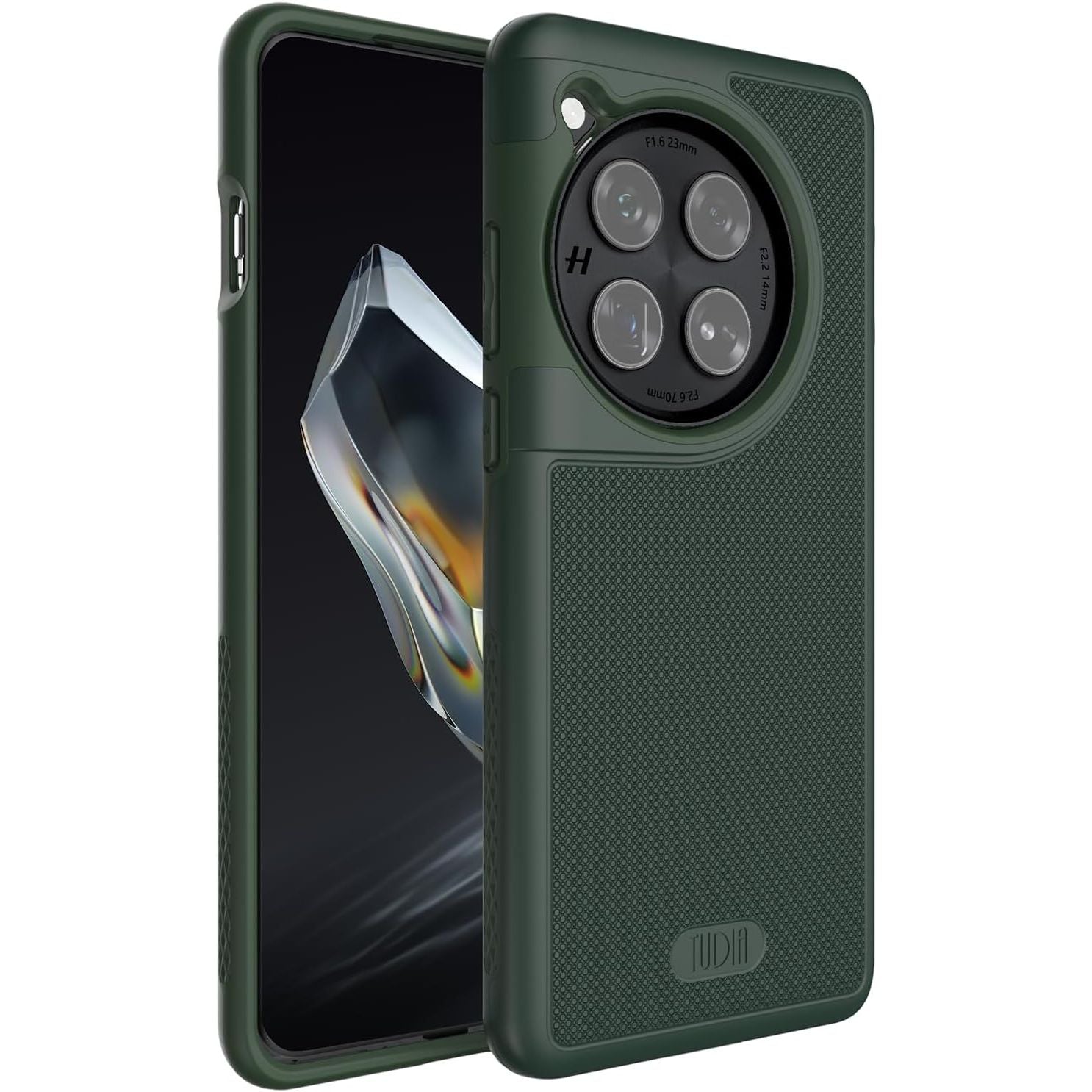Buy now TUDIA MergeGrip Magsafe Compatible Phone Case for OnePlus 12 5G 2024 - Military Grade, Drop Tested, Dual Layer, Shockproof, Anti-Slip, Heavy Duty & Protector Cover Protective Phone Case - Matte Black OnePlus 12 Pine Green at indiglob india
