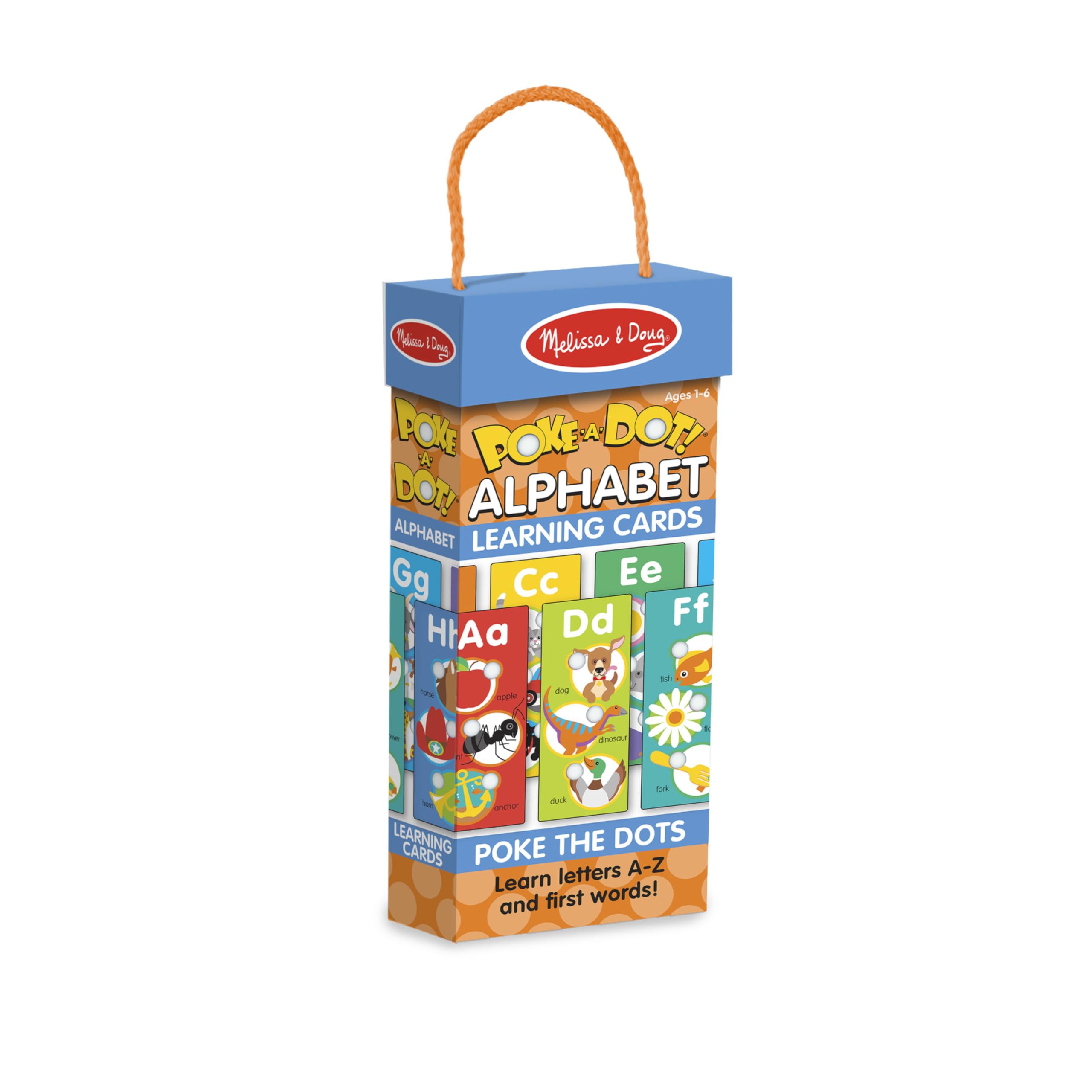 Buy now Melissa & Doug Poke-a-Dot! Alphabet Jumbo Learning Cards, 13 Double Sided Interactive ABC Flash Cards, Educational Activities for Toddlers and Preschoolers, Ages 1+ at indiglob india
