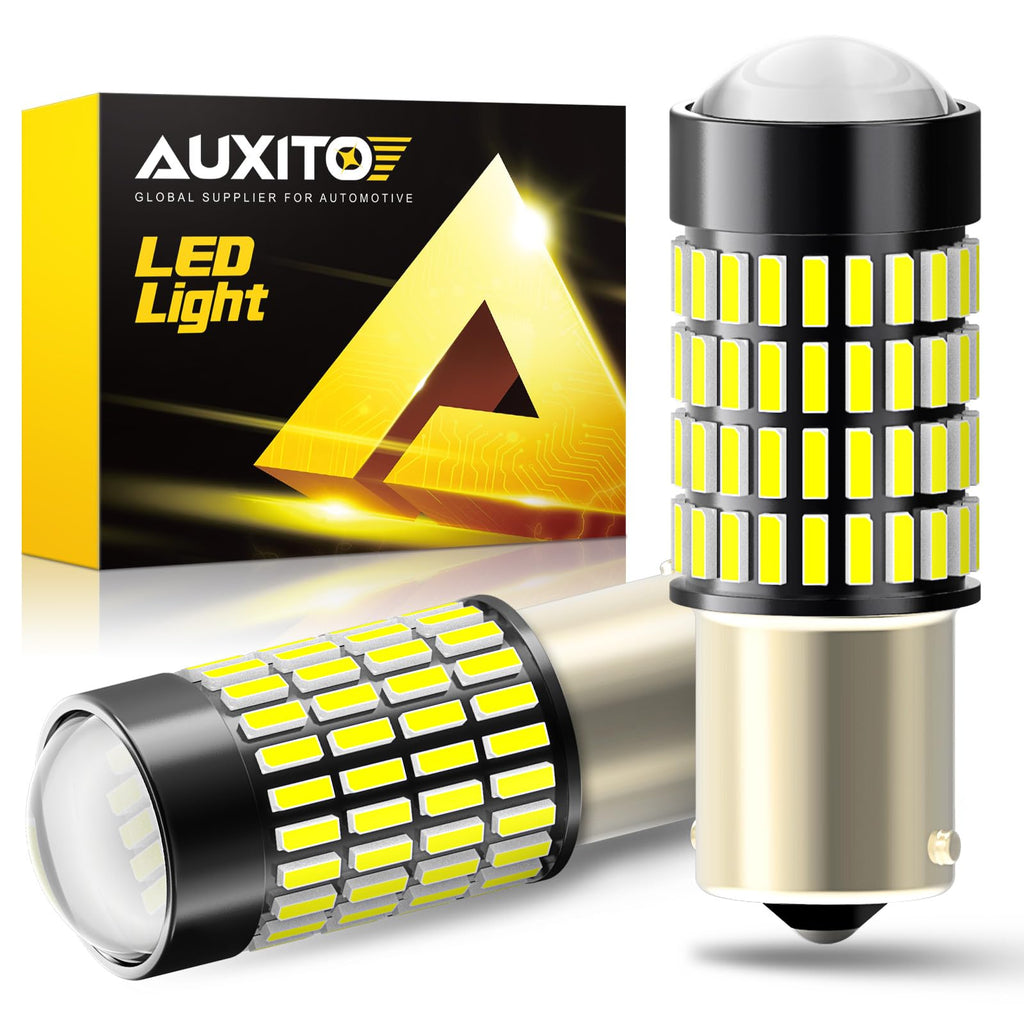 Buy now AUXITO 194 LED Light Bulb 6000K White 168 2825 W5W T10 Wedge 24-SMD 3014 Chipsets LED Replacement Light Kit Error Free for Car Interior Dome Map Door License Marker Lights, Pack of 10 at indiglob india