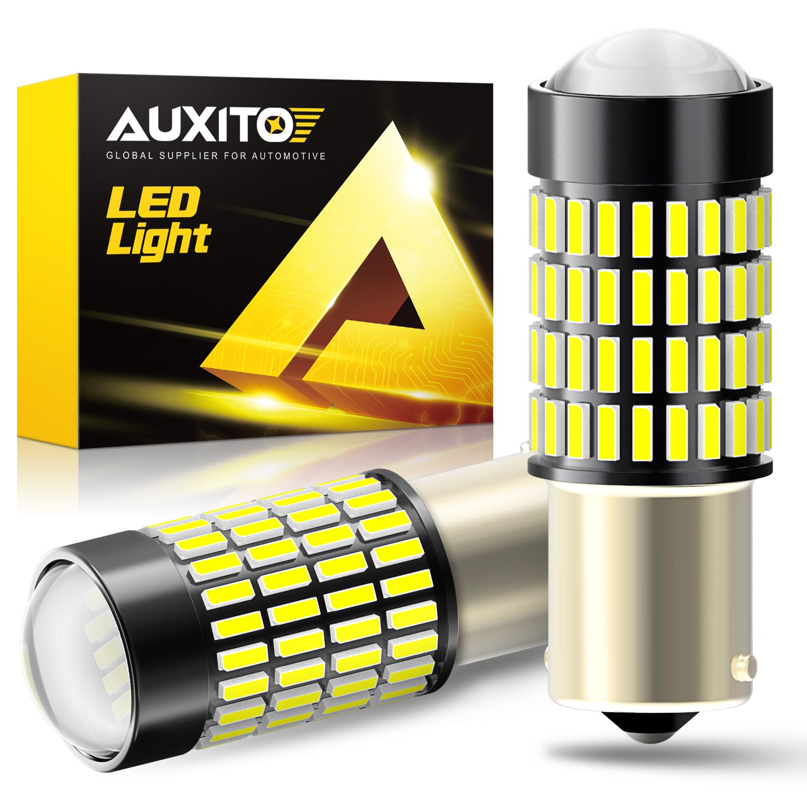 Buy now AUXITO 194 LED Light Bulb 6000K White 168 2825 W5W T10 Wedge 24-SMD 3014 Chipsets LED Replacement Light Kit Error Free for Car Interior Dome Map Door License Marker Lights, Pack of 10 White 1156 7506 at indiglob india