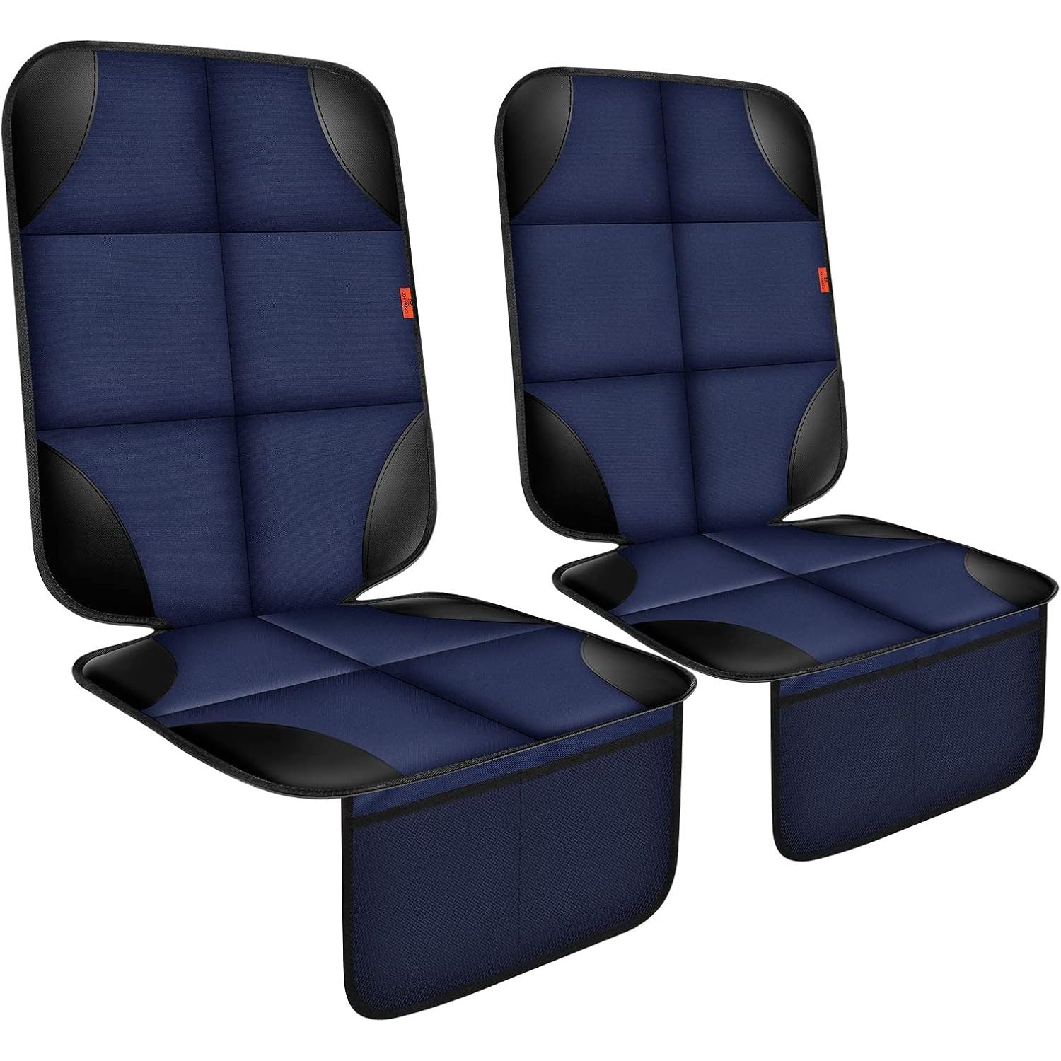 Buy now Car Seat Protector 1 Pack Car Seat Cushion Mat Thickest Padding,Waterproof 600D Fabric Car Seat Covers for Non-Slip Backing Mesh Pockets for Baby and Pet (Black, 1 Pack) 2 Pack Blue at indiglob india