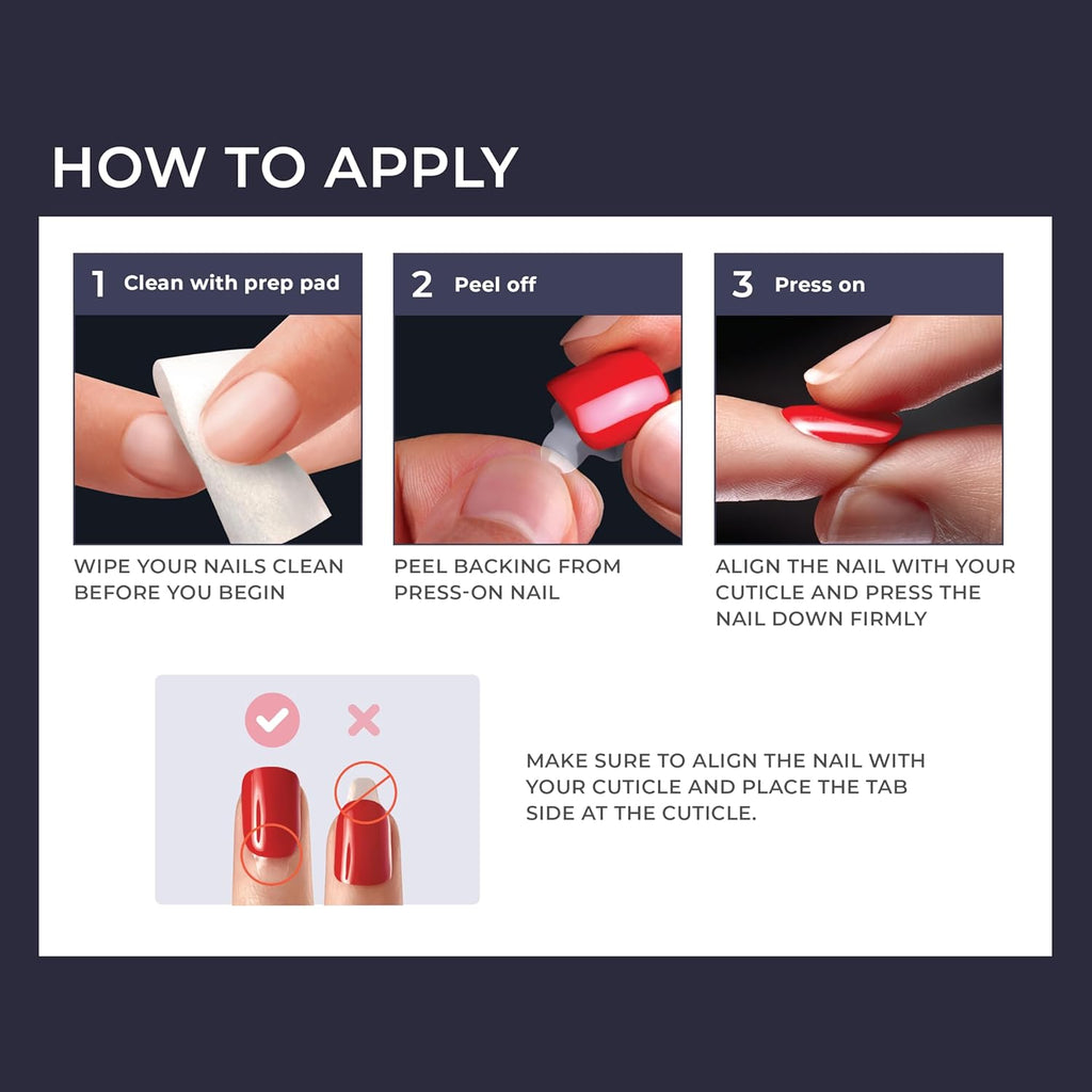 Buy now KISS imPRESS No Glue Mani Press On Nails, Design, 'Dorothy', Pink, Short Size, Squoval Shape, Includes 30 Nails, Prep Pad, Instructions Sheet, 1 Manicure Stick, 1 Mini File at indiglob india