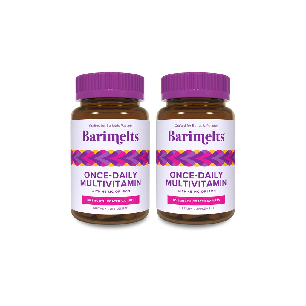 BariMelts Once Daily Bariatric Multivitamin with Iron, 120 Caplets | Easy-Swallow Caplets, Multivitamin for Women, Multimineral Complex Supports Nutrition After Bariatric Surgery