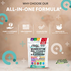 Q Defend Quercetin Supplement with Zinc Vitamin C Vitamin D Elderberry Turmeric Black Pepper Garlic Ginger Sea Moss Lysine Stinging Nettle Reishi Mushroom Immune Support 120 Capsules by Clean Nutra