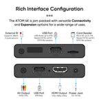 Buy now NEUMI Atom 4K Ultra-HD Digital Media Player for USB Drives and SD Cards - Plays 4K/UHD 60fps Videos, HEVC/H.265, HDMI and Analog AV, Automatic Playback and Looping Capability at indiglob india