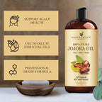 Buy now Handcraft Blends Jojoba Oil | 100% Pure and Natural | Ayurvedic Skin Care | Premium Grade Carrier Oil | Face | Skin | Hair | Massage | Cold-Pressed | Hexane-Free | 16 Fl Oz at indiglob india