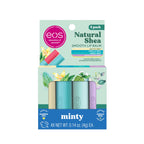 eos 100% Natural Lip Balms- Coconut Milk, Pineapple Passionfruit, Watermelon Frosé & Raspberry Kiwi Splash, All-Day Moisture Lip Care, 0.14 oz, 4-Pack
