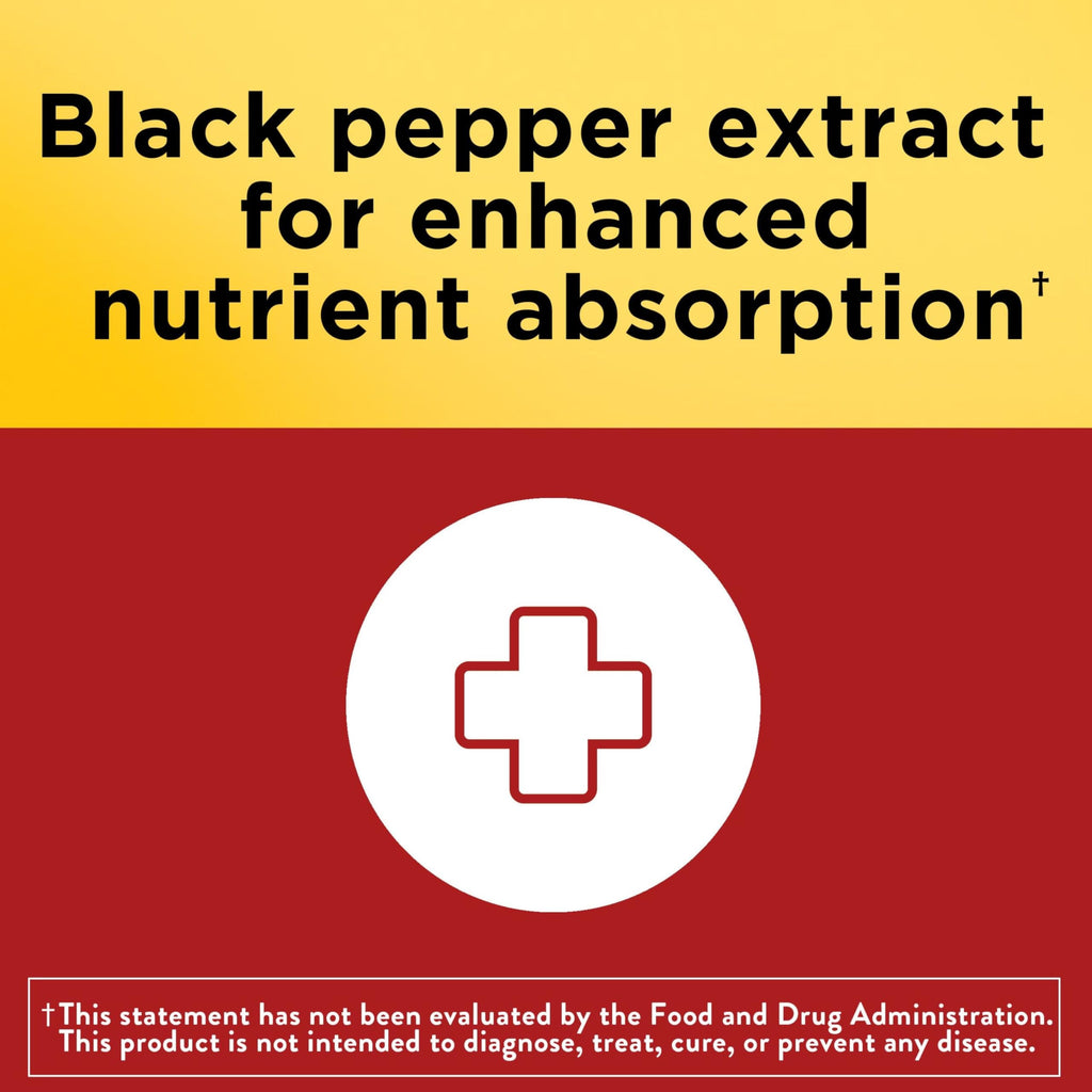 Nature Made CoQ10 100mg with Black Pepper Extract for Enhanced Nutrient Absorption, Dietary CoQ10 Supplement for Heart Health Support, 30 Softgels, 30 Day Supply