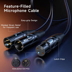 Buy now Cable Matters Balanced XLR Splitter Cable - 1.5ft / 0.5m, XLR Y Cable 2 Male to 1 Female at indiglob india