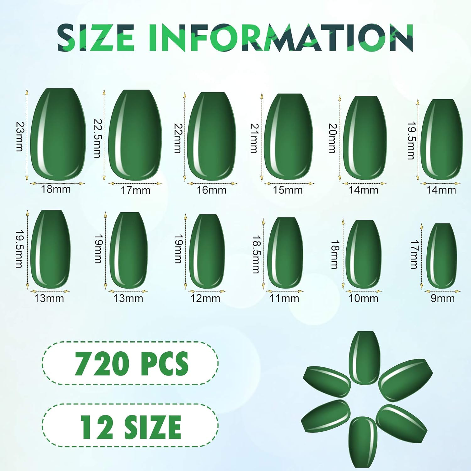 Buy now Maitys 720 Pieces 30 Sets Medium Square Press on Nails Glossy Fake Nails Solid Color Artificial Tips Full Cover for Women Girls Ballerina DIY(Classic Colors) at indiglob india