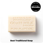 Australian Botanical Soap 6.6 OZ, Pack of 8, Goat Milk Soap Bars with Soya Bean Oil, Enriched with Organic Shea Butter, Suitable for All Skin Types, Packaging May Vary