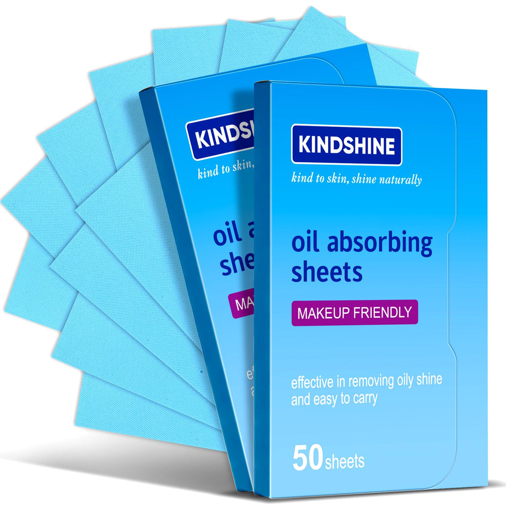 KINESHINE 300Pcs High-Performance Oil Absorbing Sheets for Face | Makeup Friendly, Oil Blotting Sheets for Face, Blotting Papers for Oily Skin, Travel-Friendly, Suitable for men & women