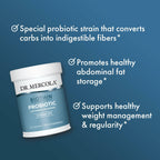 Dr. Mercola Biothin Probiotic, 90 Delayed-Release Capsules (90 Servings) | Lactobacillus Gasseri BNR17, 10 Billion CFU, Supports Digestive Health and Healthy Metabolism, Acid and Bile Tolerant