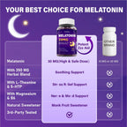 Melatonin 30mg Gummies for Adults - Sugar Free Melatonin Gummies | Maximum Strength with Magnesium, B6, GABA & Botanical Blend - Non-Habit Forming, Vegan, Non GMO, Natural Mixed Berry Flavor